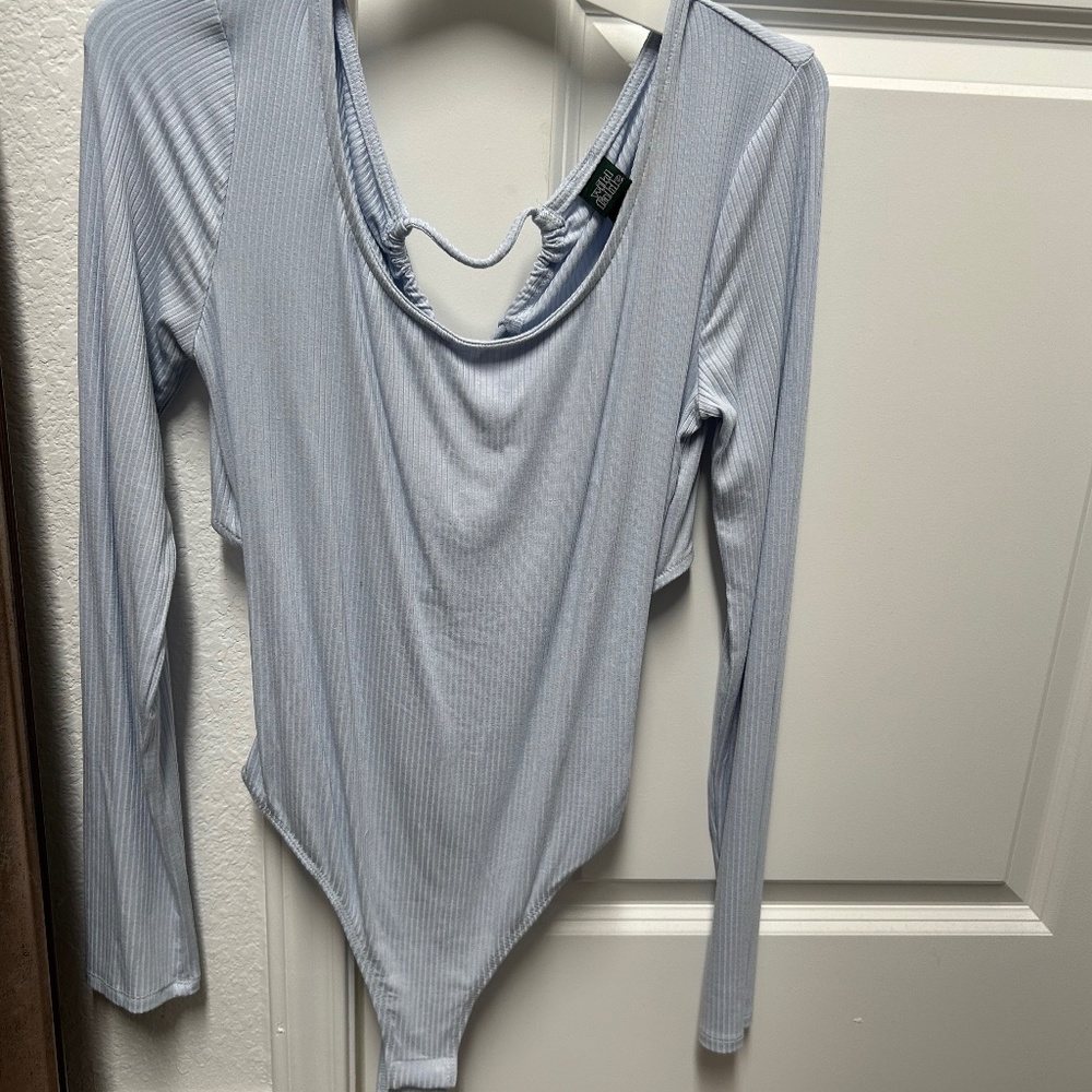 Light blue bodysuit